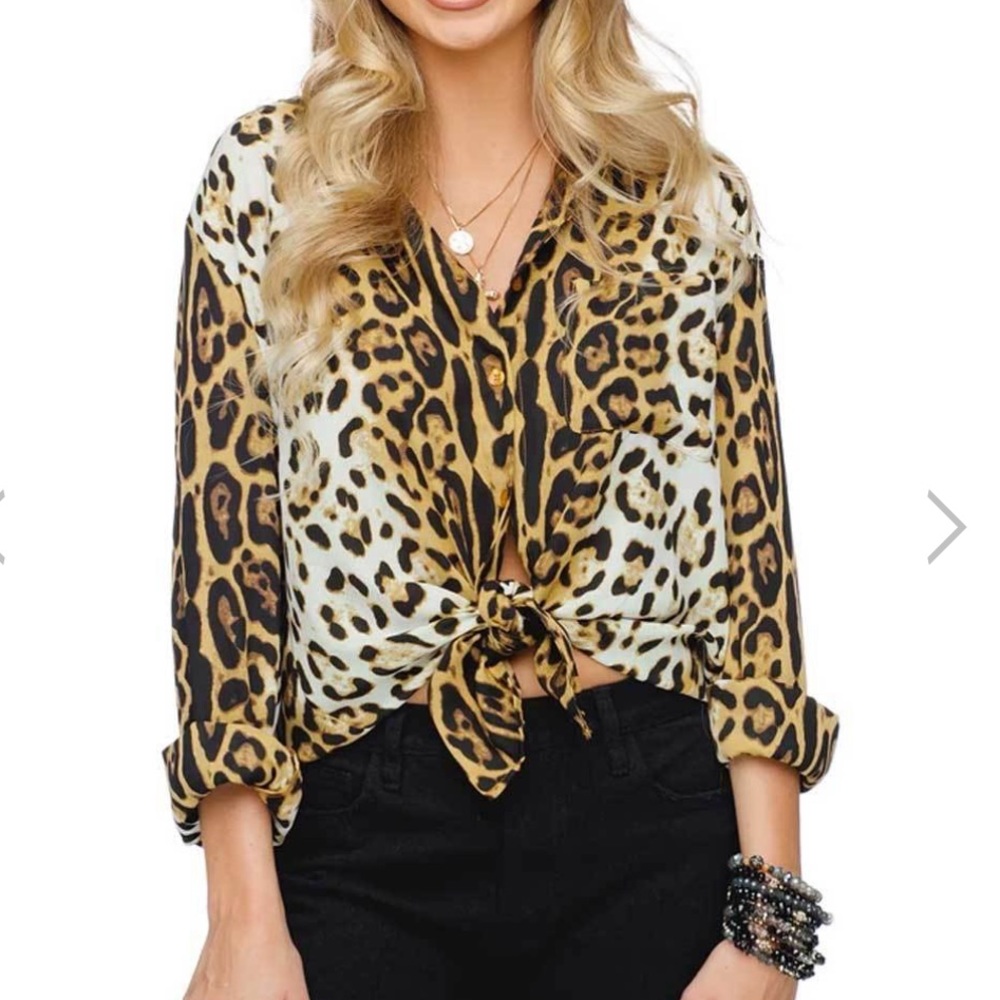 Buddy love Portia top tiger print small